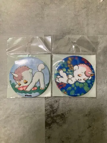 테즈카 오사무 유니코 패브릭 소재 캔뱃지 2종 세트