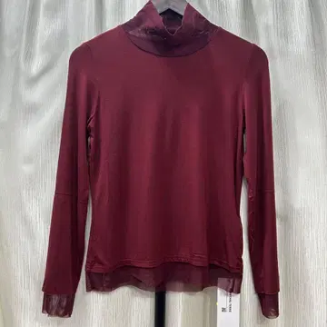 [ MARECHAL TERRE ] 튤 하이넥 상의/2/와인