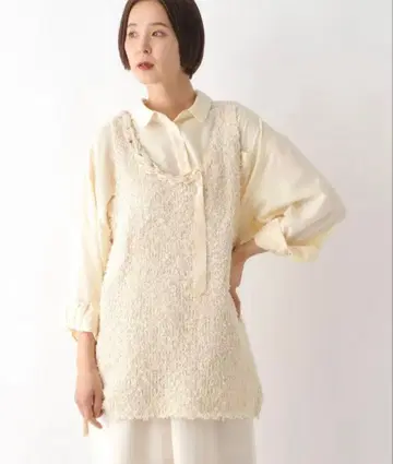 LEPSIM 디자인 프린지 리본 튜닉 베스트