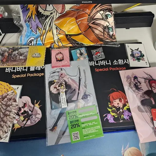 2025던페 바니바니 소환사 아크릴스탠드+컷신 팝니다.