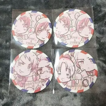 헤타리아 에어메일풍 코스터 세트 3