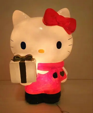 기간 한정 헬로키티 다이컷 램프 리본 라이트 실내용 산리오