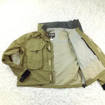 새상품급 파즈디자인 낚시용 자켓 카키색  쇼트 레인