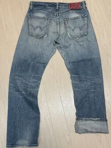 [ 레어 ] EDWIN 504 RV 빈티지 가공 데님 W32 새상품급
