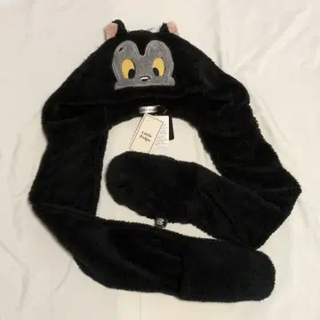 새상품 디즈니 피가로 팬캡 피노키오 후드 부착 머플러