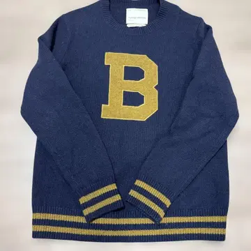 [ 선착순 ] Banana Republic B 로고 니트 네이비 울