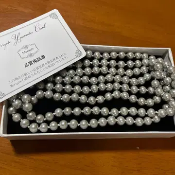 실버 펄 목걸이 미사용