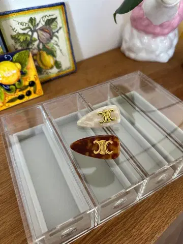 트라이앵글형 헤어핀 2개 세트