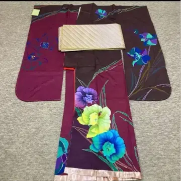 후리소데 겉감 순수 실크