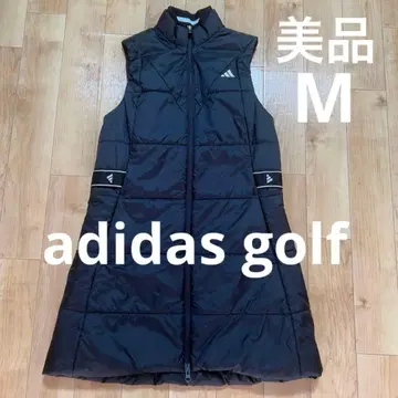 새상품급 아디다스 골프 WIND. RDY 발수 솜 롱 베스트 블랙