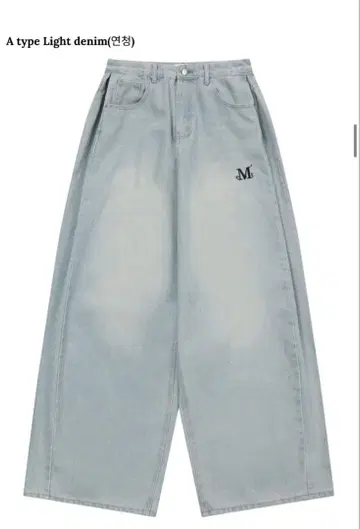 MUCENT 무센트 사이드 핀턱 데님