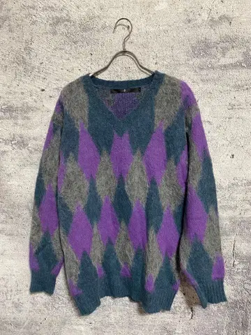 노아이디 아가일 모헤어 니트