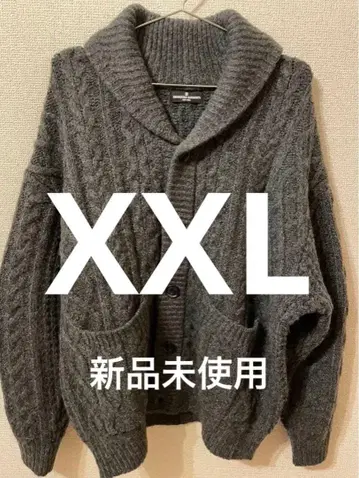 GU ENGINEEREDGARMENTS 케이블 숄카라 가디건