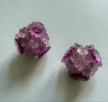 W. GERMANY 꽃 귀찌 빈티지 독일제