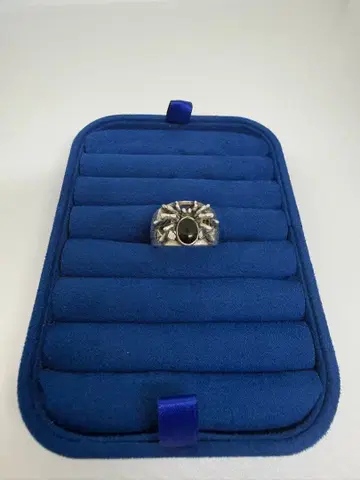 실버 925 스파이더 반지 블랙 레진 / 호수 오더 가능