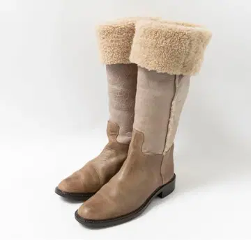 가격 8만 엔 정도 stokton 스톡톤 약 22cm 가죽 보아 롱 부츠