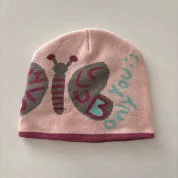 티나:조준 나비 디자인 니트 모자