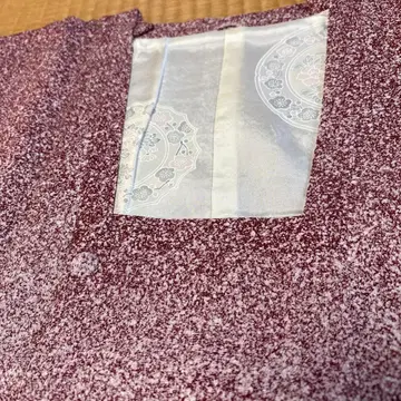 빨간색 계열 두드림 염색 도효