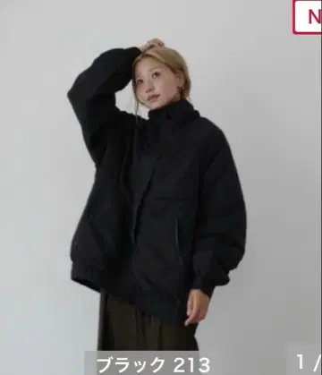 시마무라 hideka 방수 지퍼 사용 블루종 블랙 M 사이즈