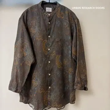 URBAN RESEARCH DOORS 페이즐리 무늬 셔츠 사이즈 40