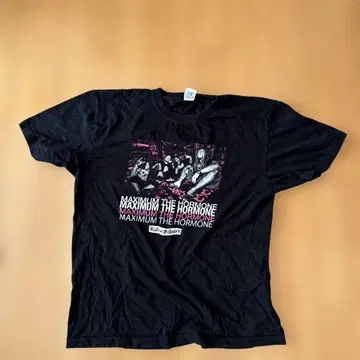 MAXIMUM THE HORMONE 블랙 T셔츠
