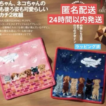 JAL 페이 핑 리틀 스카이 오리지널 손수건 세트