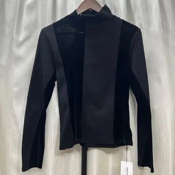 [ MARECHAL TERRE ] 콤비네이션 하이넥 상의/2/블랙