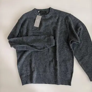 미사용 새상품 나노 유니버스 멜란지 컬러 니트 S 그레이 남성용