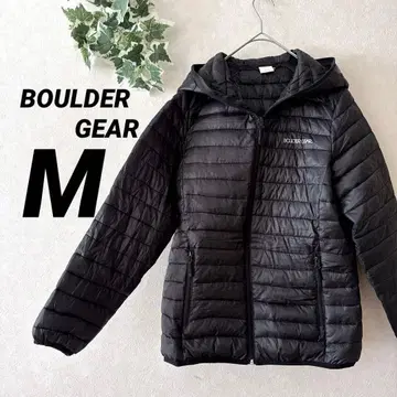 새상품급 BOULDER GEAR [ M ] 후드 부착 다운 자켓 블랙