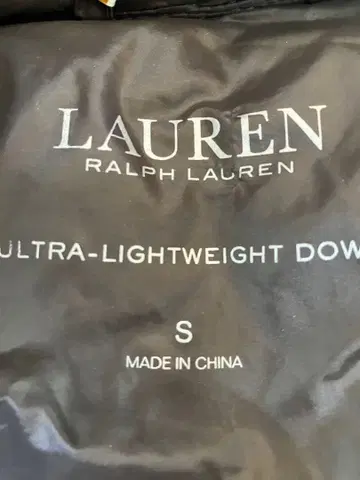 라이트 다운 차콜 그레이 US 사이즈 S