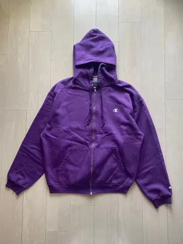 [ BORO ] Champion 집업 후드티 퍼플 XL