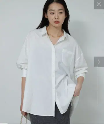 오버 사이즈 화이트 셔츠 긴팔 개럴개런트