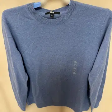 UNIQLO 100% 캐시미어 스웨터 XL 45 Blue 미사용 새상품