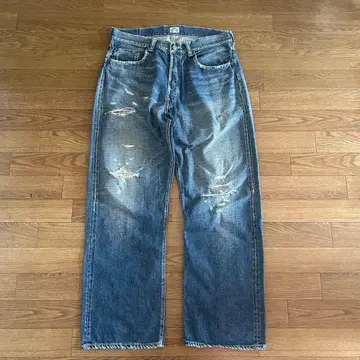 GOLD 동양 엔터프라이즈 데미지 데님 팬츠 청바지