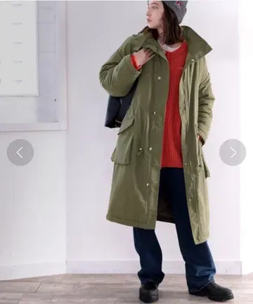 미사용 새상품 클래식 엘프 선택 가능한 리버서블 보아&노카라 퀼팅 코트