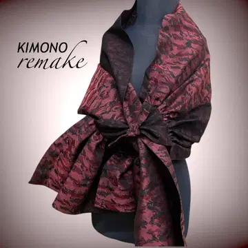 숄 빨간색 계열 스톨 시어 결혼식 기모노 리메이크 J70812