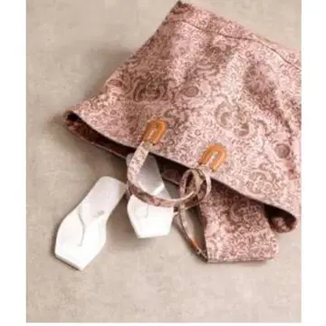 [ NOMADIS ] 베이크루즈 별주 프린트 라지 토트와 파우치 핑크