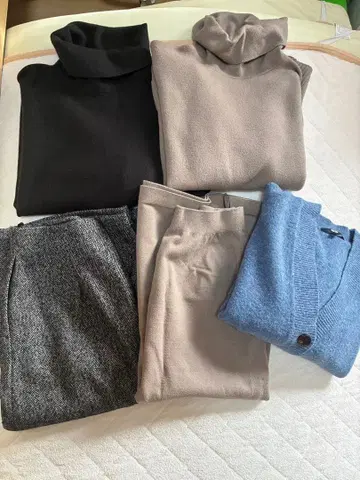 유니클로 니트, 가디건, 스커트 모음 M