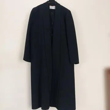 준 아시다 블랙 롱 코트