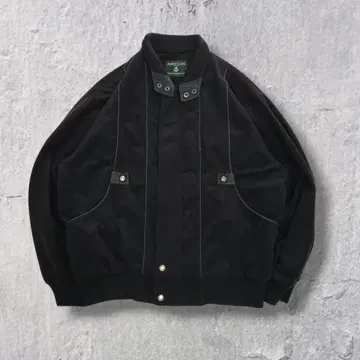 빈티지 절개 디자인 블루종 해링턴