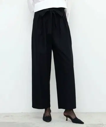 BACCA 레이온 폴리에스테르 카머 벨트 팬츠