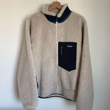 patagonia 레트로X 플리스 자켓 베이지/네이비