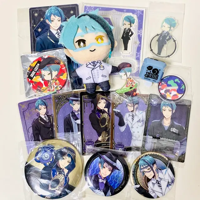 디즈니 트위스테 제이드리치 누이인형 링라이트반지 아크릴스탠드 캔뱃지 카드