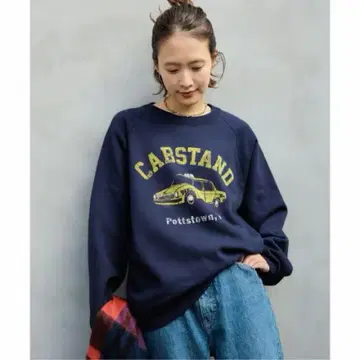 Spick and Span RIKA ABE 플로키 프린트 맨투맨