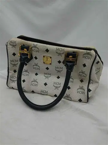 MCM 보스턴 백 비세토스 화이트 계열 여성용