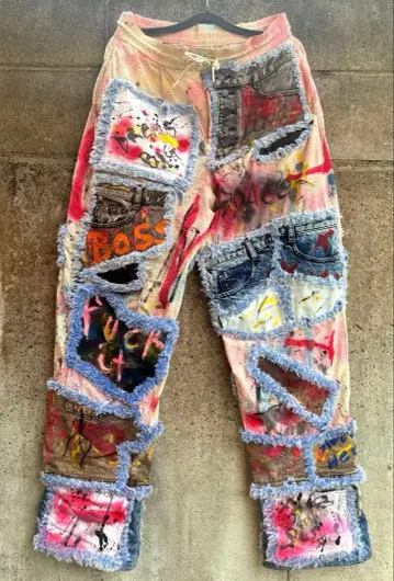 핸드메이드 리메이크 데미지 팬츠 DIRTY STYLE