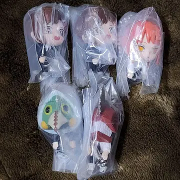 체인소 맨 캡슐 토이 집어서 이어 붙이는 마스코트 5개 세트