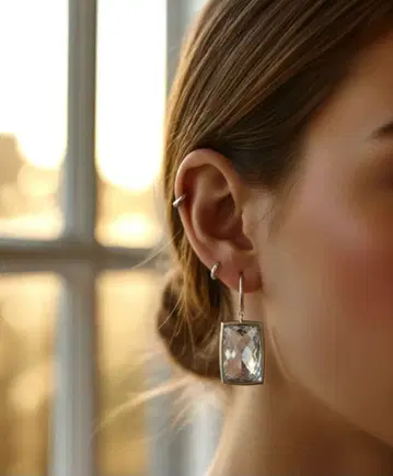 [ 미사용품 ] SWAROVSKI 스와로브스키 귀걸이