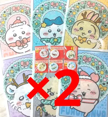 치이카와 세븐일레븐 클리어 파일 캔 거울 전종 2세트