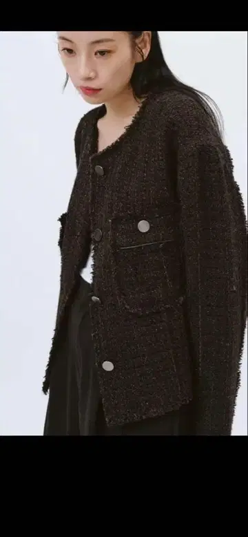 MYNE 트위드 재킷